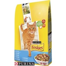 Friskies Cat Salmon & Vegetable сухий корм для котів з лососем 10 кг