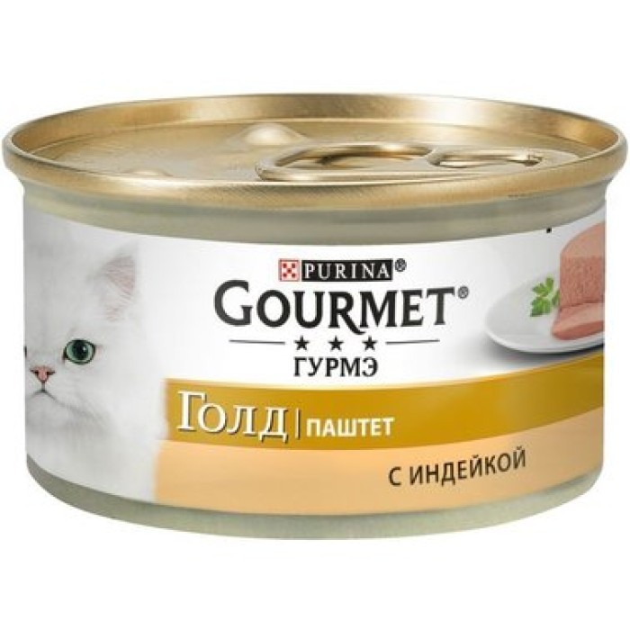 Gourmet Gold Влажный корм  Паштет с индейкой 85 г
