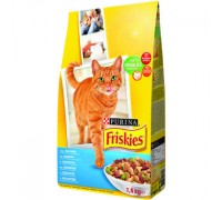 Friskies Cat Salmon & Vegetable сухой корм для котов с лососем  1.5 кг..