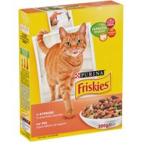 Friskies сухой корм для кошек со вкусом курицы и овощей 0.3 кг