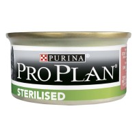 Purina Pro Plan Sterilised Консерви для стерилізованих кішок та кастрованих котів, лосось банку, 85г