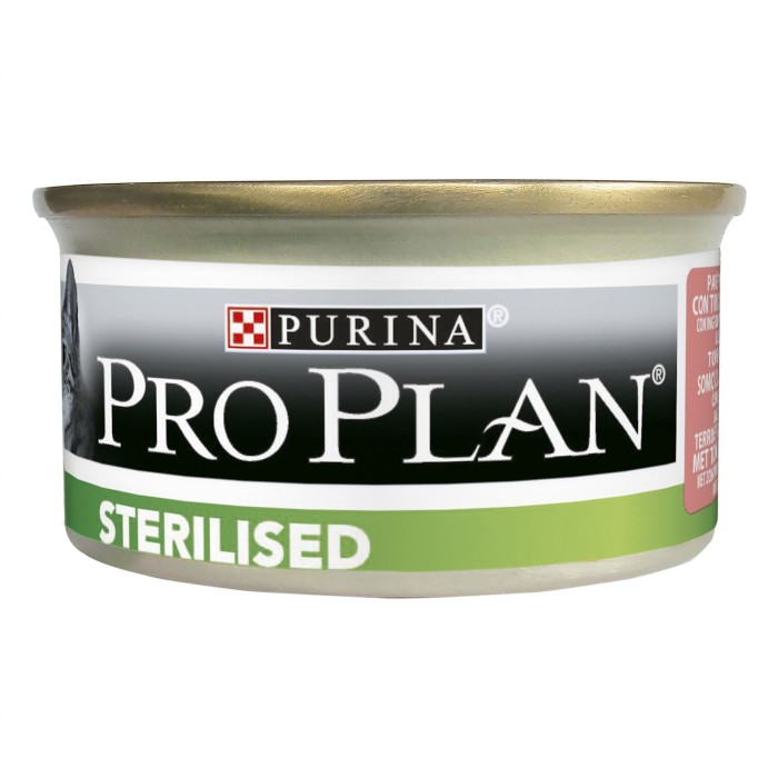 Purina Pro Plan Sterilised Консерви для стерилізованих кішок та кастрованих котів, лосось банку, 85г