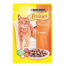Friskies Adult Chicken шматочки в підливі для кішок з куркою, Вага: 0.085 кг