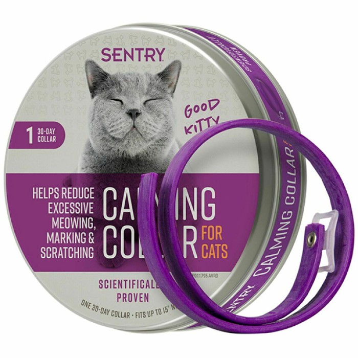 Sentry Calming Collar Good Kitty СЕНТРІ ГУД КІТТІ заспокійливий нашийник з феромонами для котів, 38см.