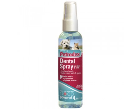 SENTRY Petrodex Dental Spray СЕНТРІ ПЕТРОДЕКС ДЕНТАЛ СПРЕЙ від зубного нальоту для собак та котів , 0.118 л.
