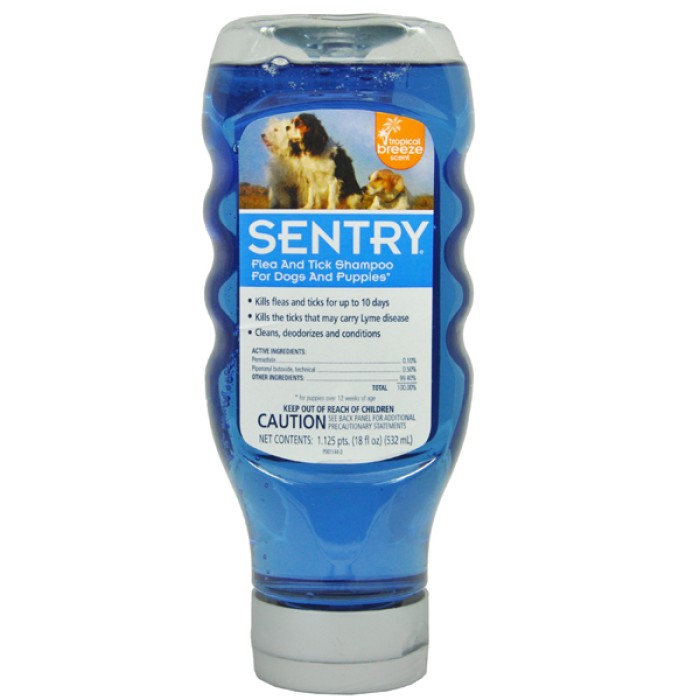 Sentry Tropical Breeze СЕНТРИ ТРОПИЧЕСКИЙ БРИЗ шампунь от блох и клещей для собак , 0.532 л.
