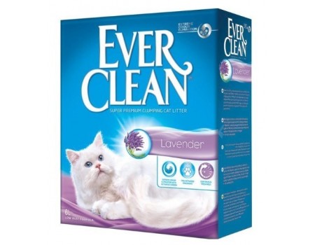 Ever Clean (Эвер Клин) LAVENDER (АРОМАТ ЛАВАНДЫ) комкующийся наполнитель для котов, 6 л