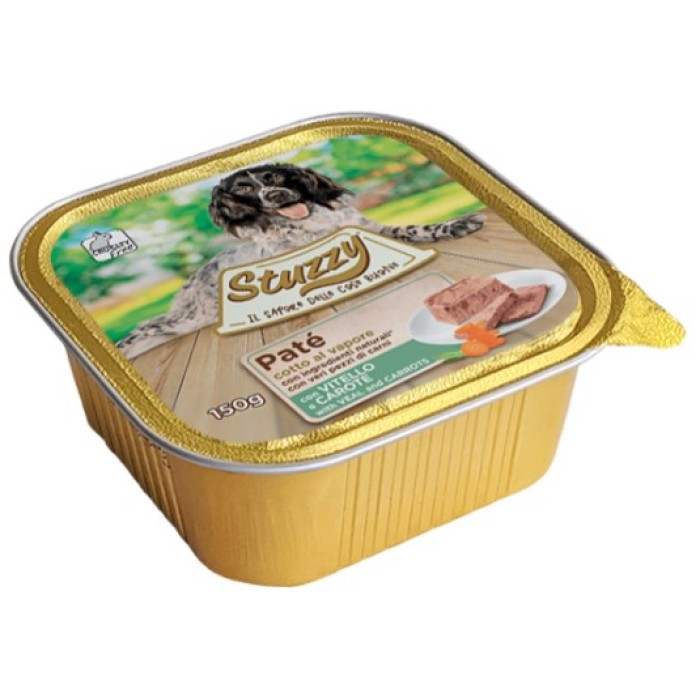 Stuzzy Dog Veal Carrot ШТУЗІ ТЕЛЯТИНА МОРКВА корм для собак, паштет, 150г