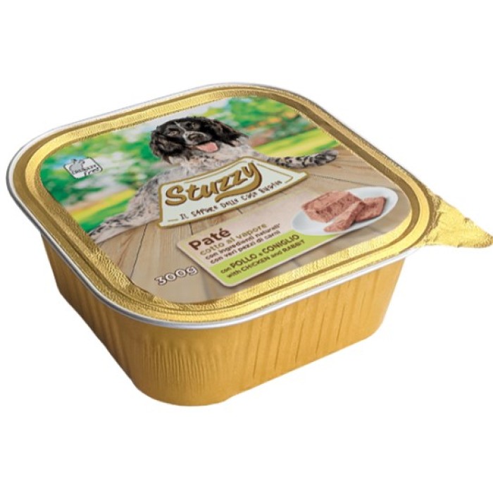 Stuzzy Dog Chicken Rabbit ШТУЗИ КУРИЦА КРОЛИК корм для собак, паштет, 300г