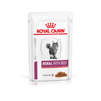 Вологий корм для дорослих котів  RENAL FELINE BEEF pouches  0.085 кг