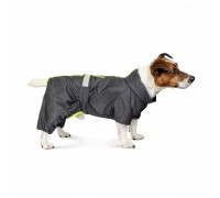 Комбинезон-дождевик Pet Fashion RAIN, для собак породы такса, серый, S..