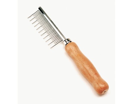 Safari Shedding Long Hair расческа длинной шерсти с деревянной ручкой