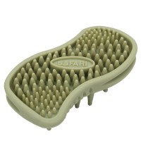 Safari MASSAGER масажна щітка для собак та котів, гума, зелена