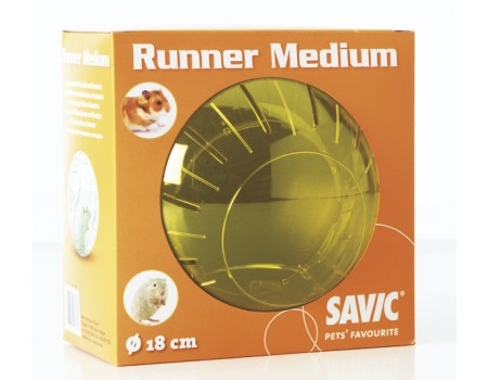 Savic РАННЕР МЕДИУМ (Runner Medium) прогулочный шар для хомяков, пластик , 18 см.