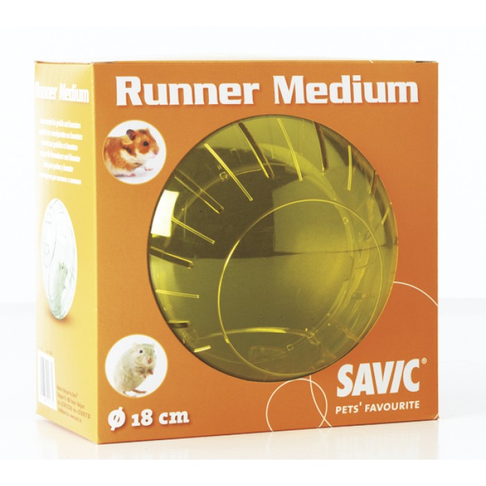 Savic РАННЕР МЕДІУМ (Runner Medium) прогулянкова куля для хом'яків, пластик, 18 см.