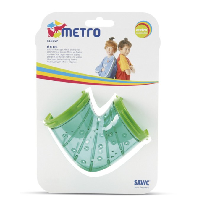 Savic КОЛЕНО (Elbow) аксесуар до клітини СПЕЛОС МЕТРО (Spelos-Metro), пластик.