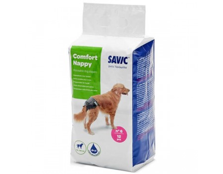 Savic КОМФОРТ НАПІ (Comfort Nappy) памперси для собак, 46-56 см.