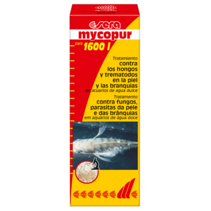 Sera мікопур (sera mycopur) Кондиціонер води проти грибкових інфекцій (Мікоз), 50 мл, на 800 л води
