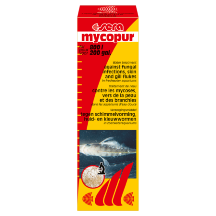 Sera мікопур (sera mycopur) Кондиціонер води проти грибкових інфекцій (Мікоз), 50 мл, на 800 л води