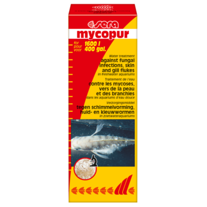 Sera мікопур (sera mycopur) Кондиціонер води проти грибкових інфекцій (Мікоз), 50 мл, на 800 л води