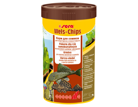 Sera чипсы для сомиков (sera Wels-Chips) Чипсы для соскабливающих корм анцитрусов и плекостомусов, 38г