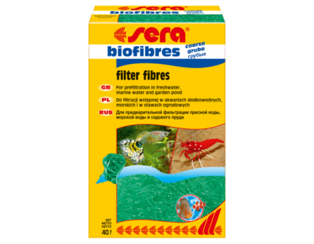 Sera биофибрес грубой очистки (sera biofibres coarse) Для предварительной фильтрации крупных частиц грязи , 40г
