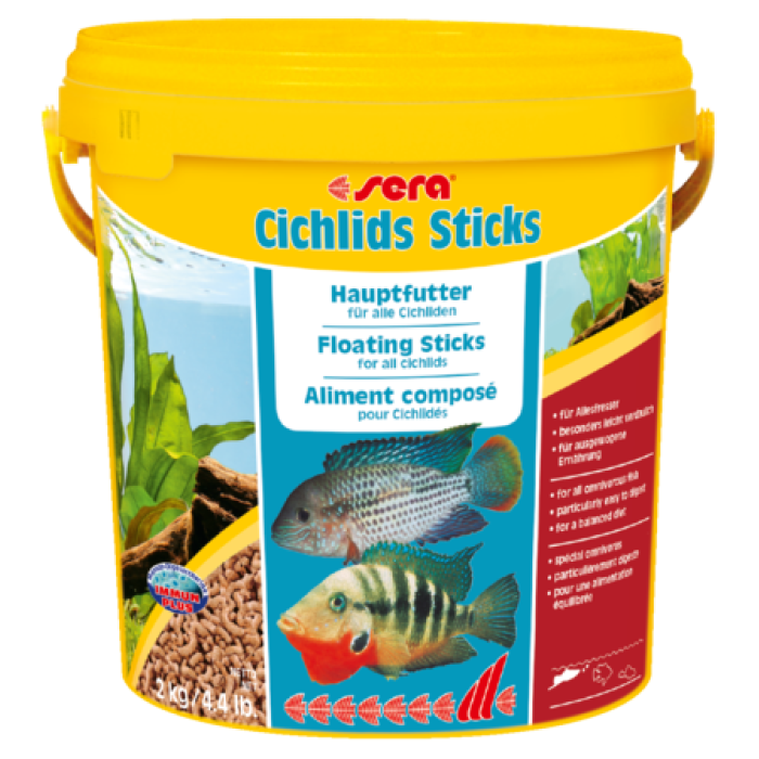 Sera палочки для цихлид (sera Cichlids Sticks) Базовый корм для крупных цихлид , 2 кг