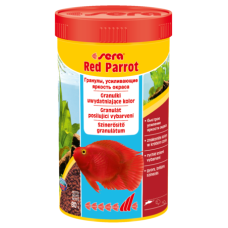 Sera ред перрот (sera Red Parrot) Корм для швидкого формування інтенсивного контрастного забарвлення риб, 80г