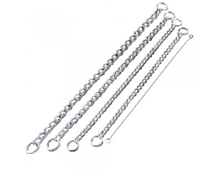 Sprenger короткое огранка звено цепочка-ошейник для собак , 3 мм, 50 см., хромир. сталь.