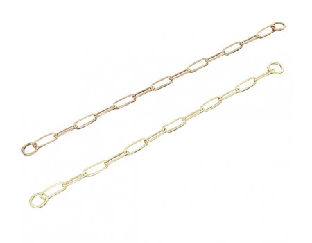 Sprenger Long Link ошейник-цепь для собак, широкое звено, 3 мм, полированная латунь ,  58 см.