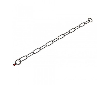 Sprenger Extra Long Link ошейник для собак, широкое звено, 4 мм, черная сталь , 72 см.