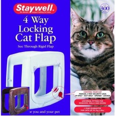 Staywell дверцы для котов, с механическим замком , белый. 241 мм х 252 мм