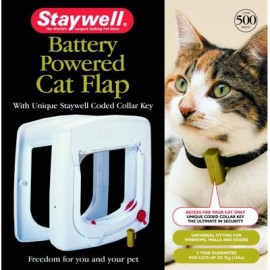 Staywell ПРОГРАМ дверцы для котов, с программным ключом, белый. 241 мм..