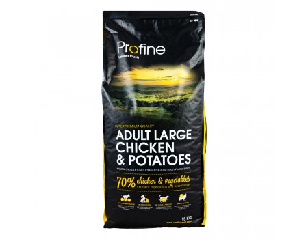 Profine (Профайн) Adult Large Breeds Chicken & Potatoes - сухой корм для собак крупных и гигантских пород с курицей и картофелем 15кг