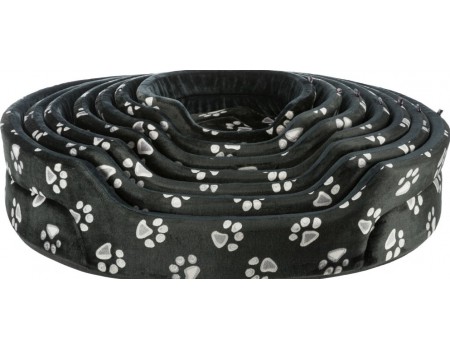 Лежак Jimmy TRIXIE для собак, овал, 65х55 см, чорний
