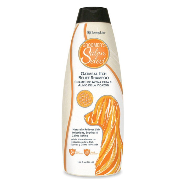 SynergyLabs Salon Select Oatmeal Shampoo СИНЕРДЖІ ЛАБС САЛОН СЕЛЕКТ ОВСЯНЕ БОРОШЕННЯ ШАМПУНЬ для собак та котів , 0.544 л.