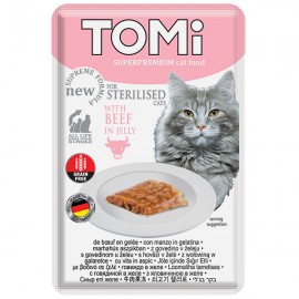 Влажный корм TOMi Sterilised, для стерилизованных кошек и кастрированн..