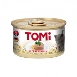 TOMi For Kitten with Chicken ТОМИ ДЛЯ КОТЯТ, консервы для котят, мусс ..