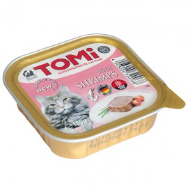 TOMi shrimps КРЕВЕТКИ консерви для кішок, паштет, 0.1 кг...