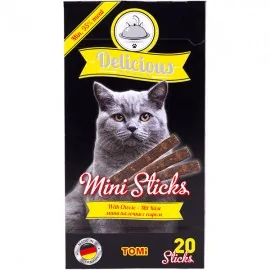 TOMi Delicious Mini Sticks Cheese ТОМІ ДІЛИШЕ СИР ласощі для котів, 20..