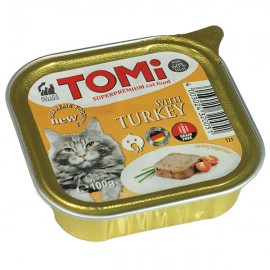 TOMi turkey ІНДІЙКА консерви для кішок, паштет, 0.1 кг...