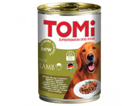 TOMi lamb ЯГНЕНОК консервы для собак, влажный корм , 0.4 кг.