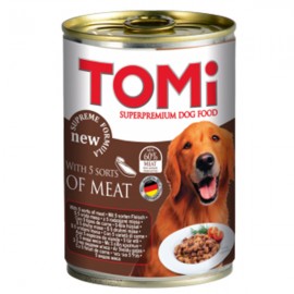 TOMi 5 kinds of meat 5 ВИДОВ МЯСА консервы для собак, влажный корм , 0..