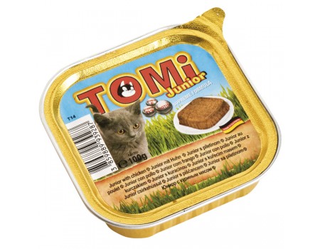TOMi junior ДЛЯ КОТЯТ консервы для котят, паштет , 0.1 кг.