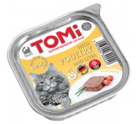 TOMi poultry liver ПТИЦА ПЕЧЕНЬ консервы для кошек, паштет , 0.1 кг...