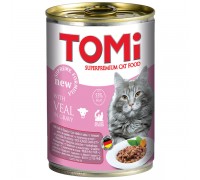 TOMi veal ТЕЛЯТИНА консерви для котів, вологий корм, 0.4 кг...