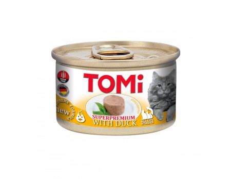 TOMi Duck ТОМИ УТКА, консервы для котов, мусс, 0,085 кг
