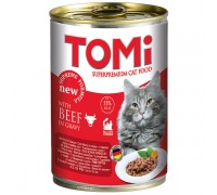 TOMi beef ТОМИ ГОВЯДИНА консервы для кошек, влажный корм , 0.4 кг...