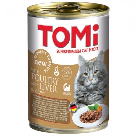 TOMi poultry  liver ПТИЦА ПЕЧЕНЬ консервы для кошек, влажный корм , 0...