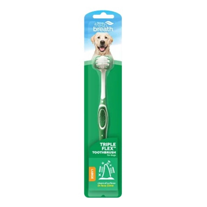 Зубная щетка TropiClean Triple Flex Dog Toothbrush TropiClean для собак крупных пород